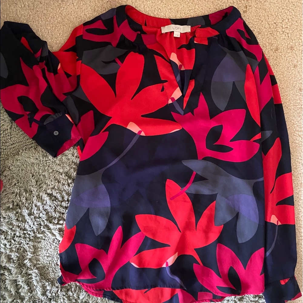 Loft printed blouse